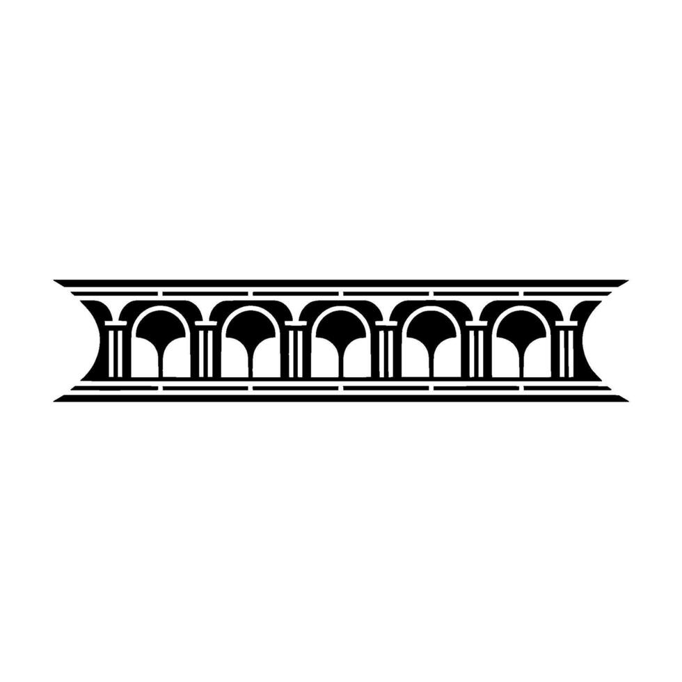 Art Deco Archway Border, Elegant Ornamentation - Art deco vector