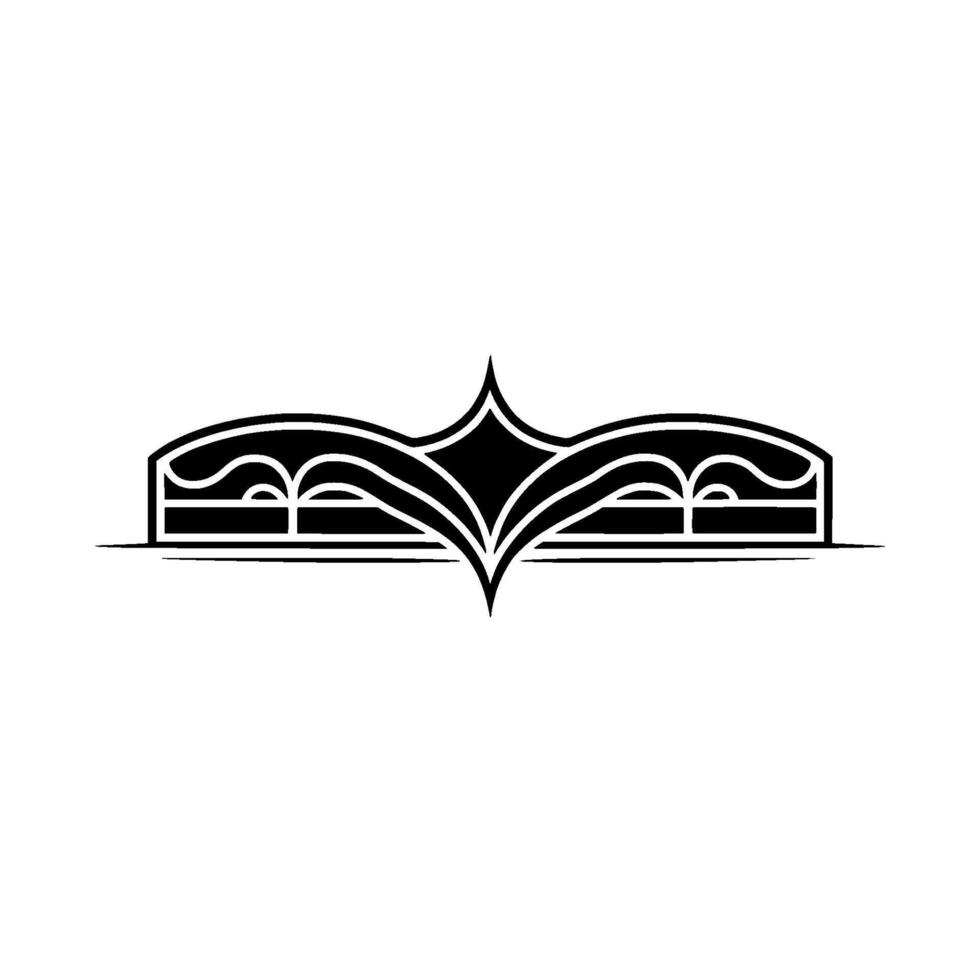 Elegant Gothic Ornament, Vintage Element vector