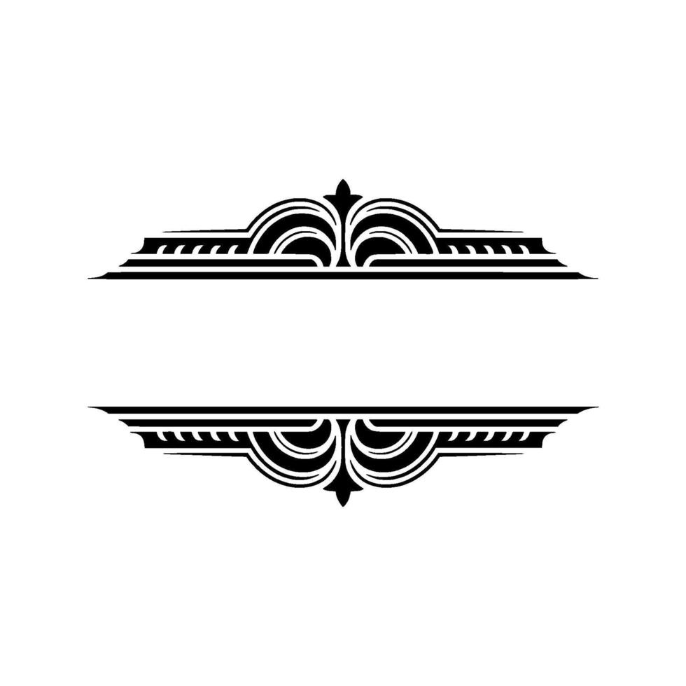 Elegant Decorative Divider, Vintage Style Border - Ornament vector