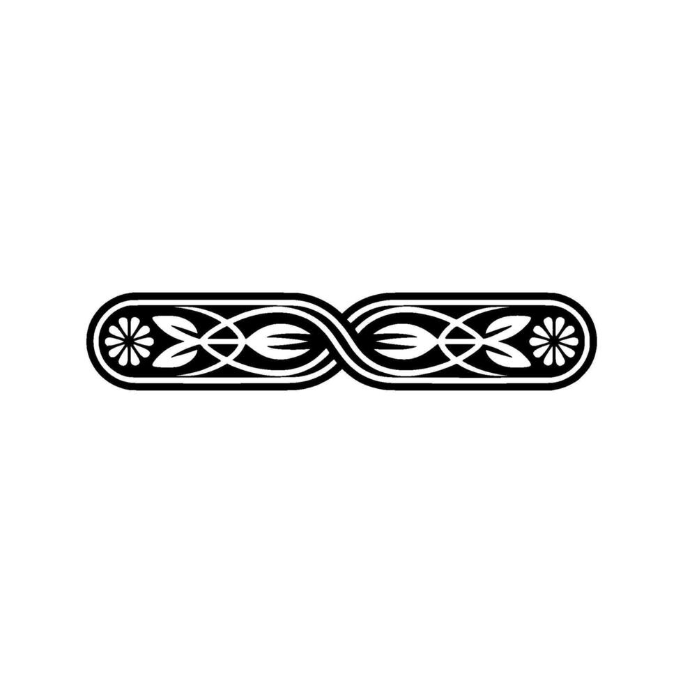 Intricate Celtic Knot Border, Vintage Style, Ornamental vector