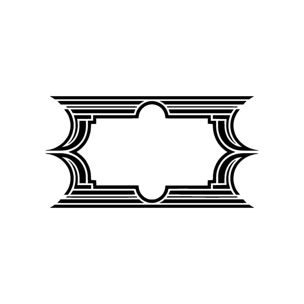 Art Deco Frame, Geometric Ornament, Minimalist - Art deco vector