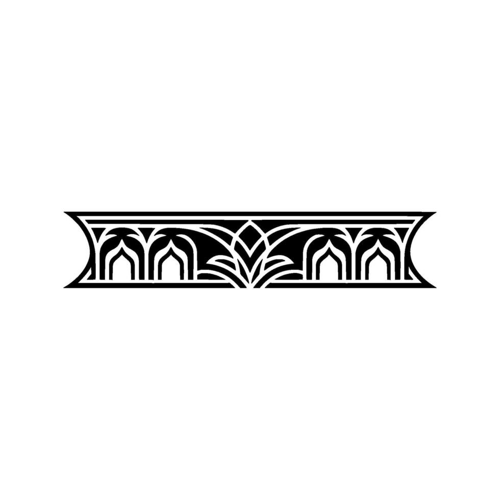 Art Deco Ornament Border, Elegant Element - Artdeco - Decorative vector