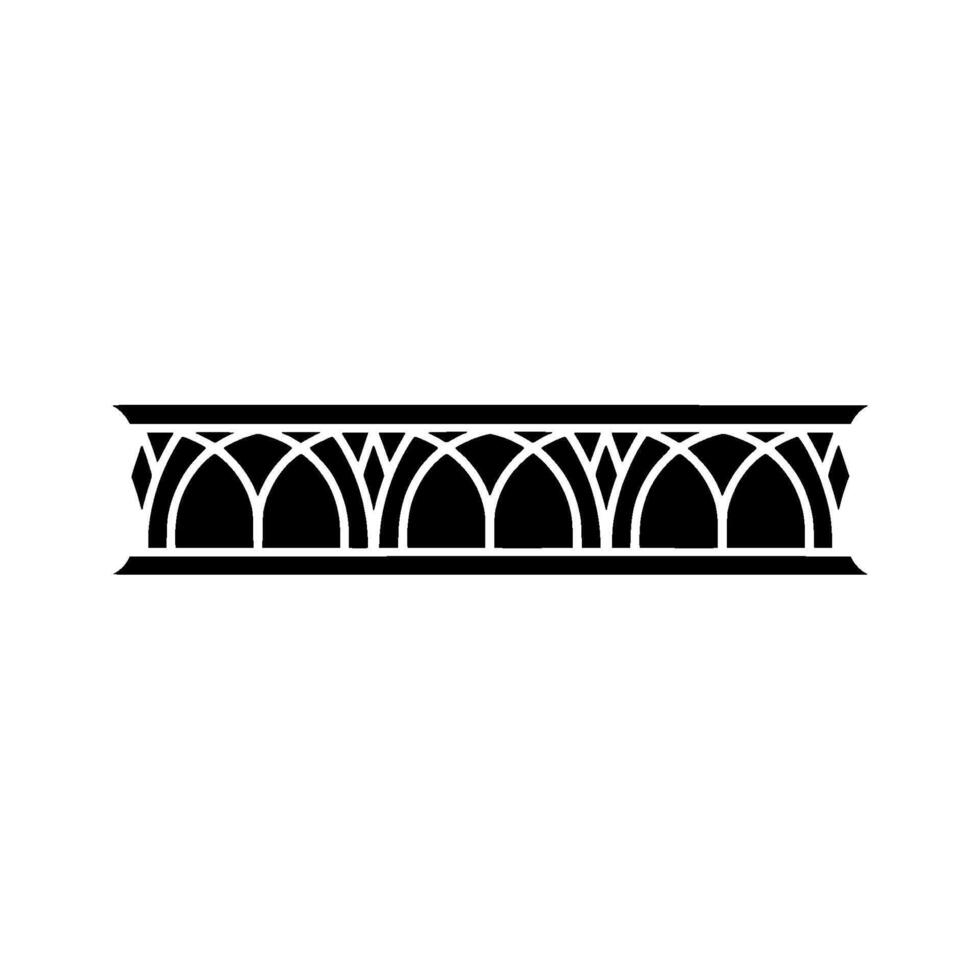 Art Deco Archway Border, Geometric Ornamentation, Pattern - Art deco vector