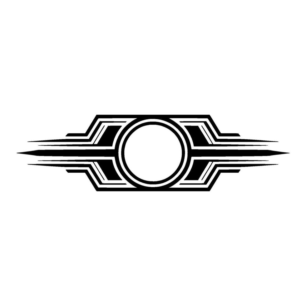Art Deco Shield Emblem, Streamlined, Vintage Motif vector