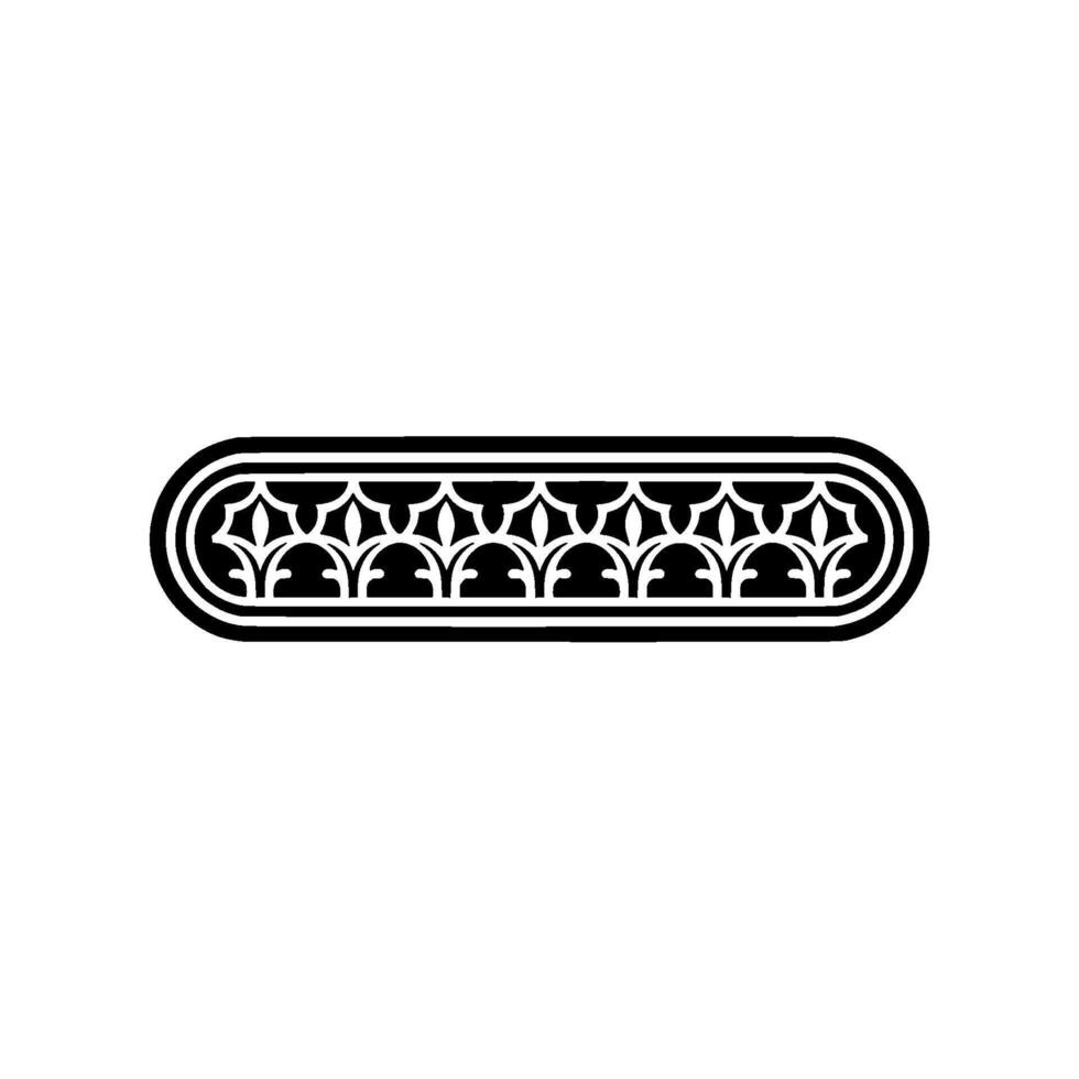 Gothic Ornament Border, Elegant Element - Floral vector