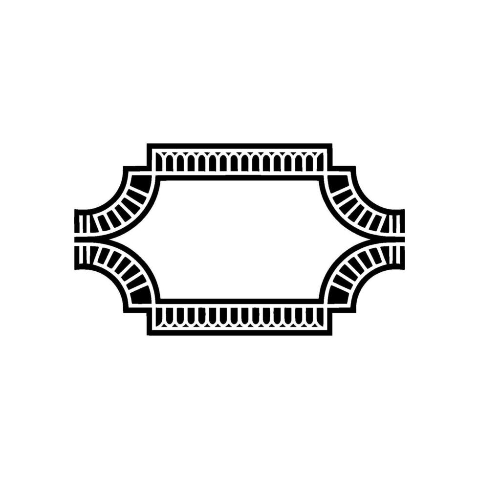 Art Deco Frame, Elegant Border, Vintage, Minimalist, Ornament - Art deco vector