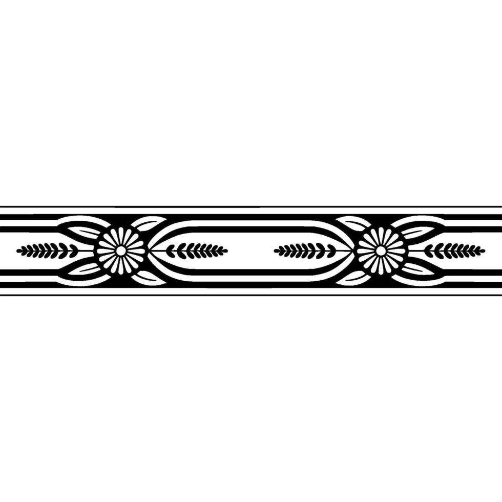 Elegant Decorative Border, Classical, Vintage Motif vector