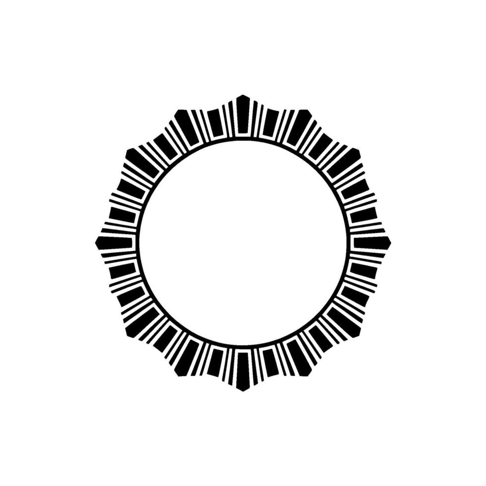 Geometric Circle Frame, Art Deco Style, Minimalist - Ornament - Art deco vector