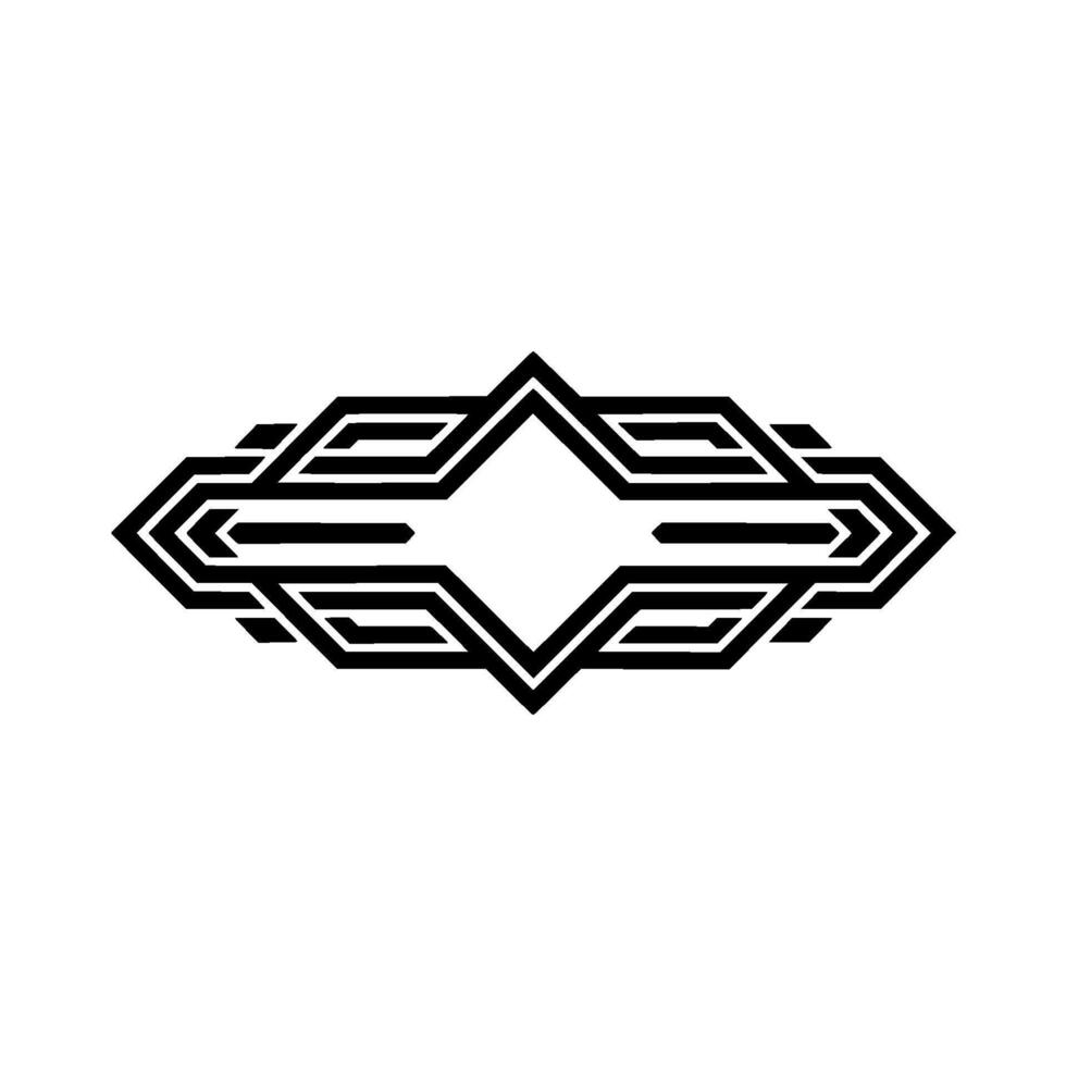 Geometric Arrowhead Emblem, Modern Abstract, Geometry vector