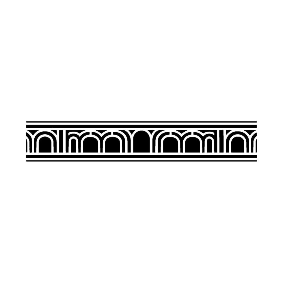 Art Deco Border, Geometric Ornament, Elegant - Art deco vector