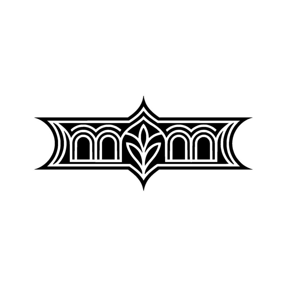 Intricate Art Deco Emblem, Vintage Elegance vector