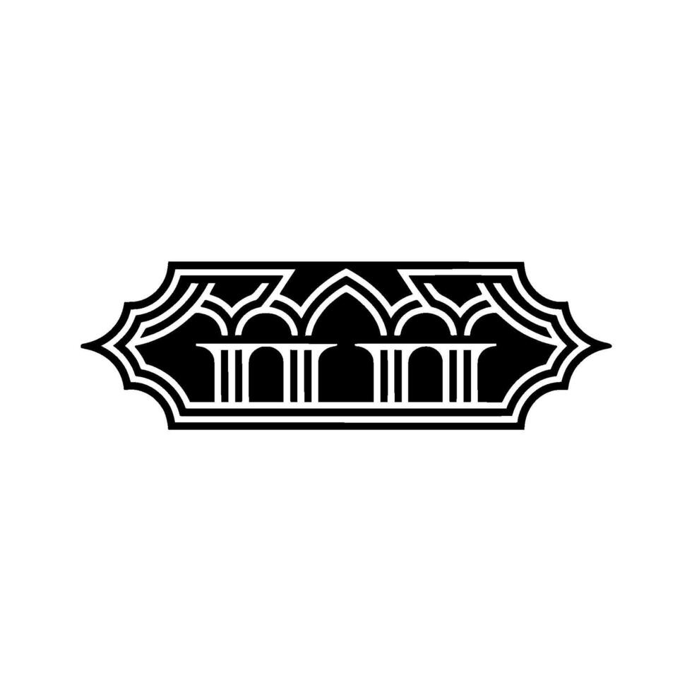 Art Deco Archway Emblem, Geometric Ornamentation, Vintage - Art deco vector