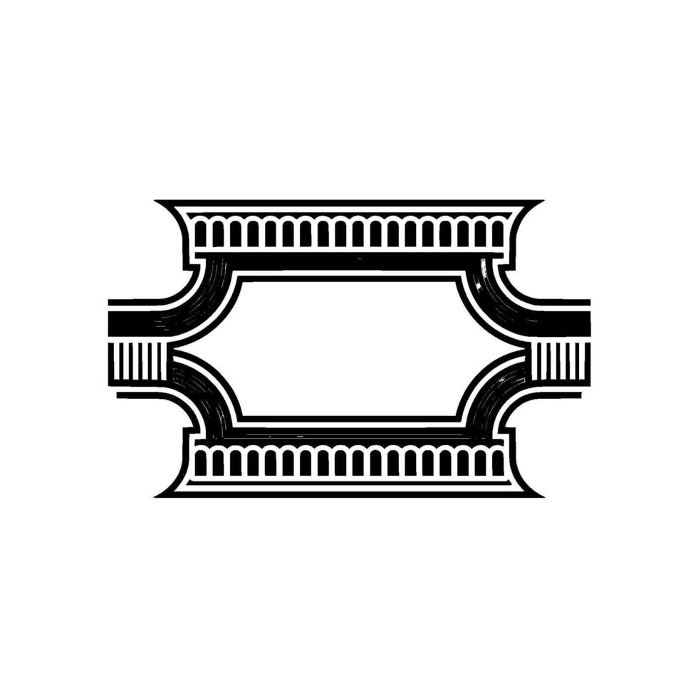 Art Deco Frame, Geometric Ornament, Minimalist, Retro - Art deco vector