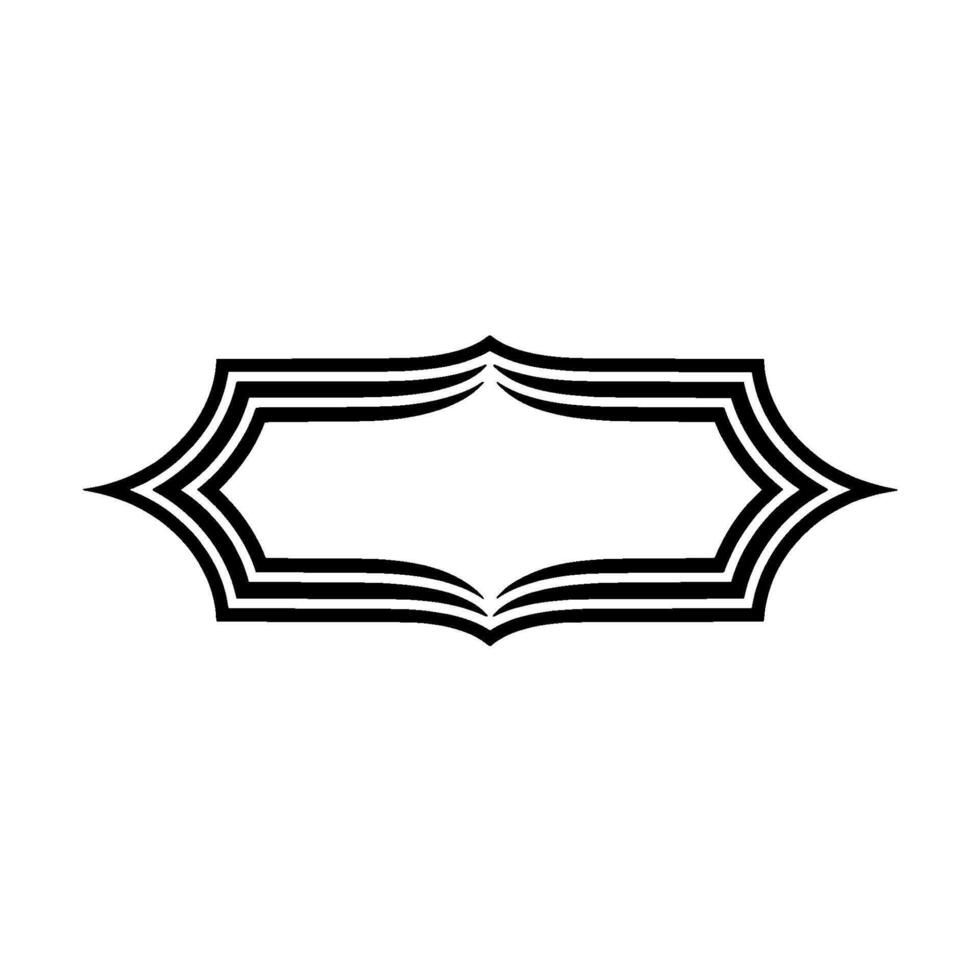 Elegant Deco Border, Vintage Element, Geometric vector