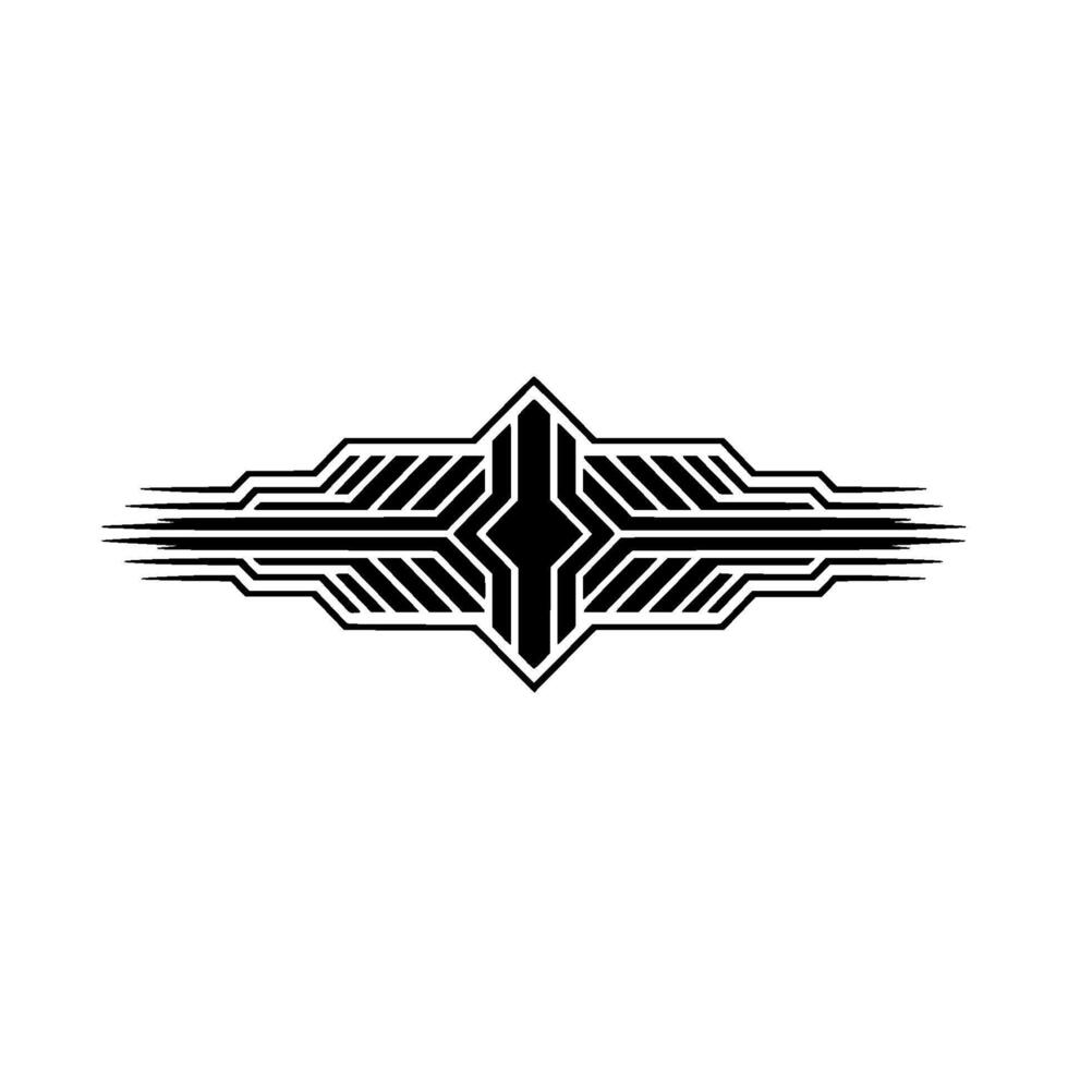 Geometric Zenith Abstract Tech Emblem, Minimalist vector