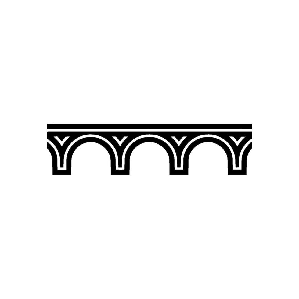 Architectural Bridge Motif, Minimalist vector