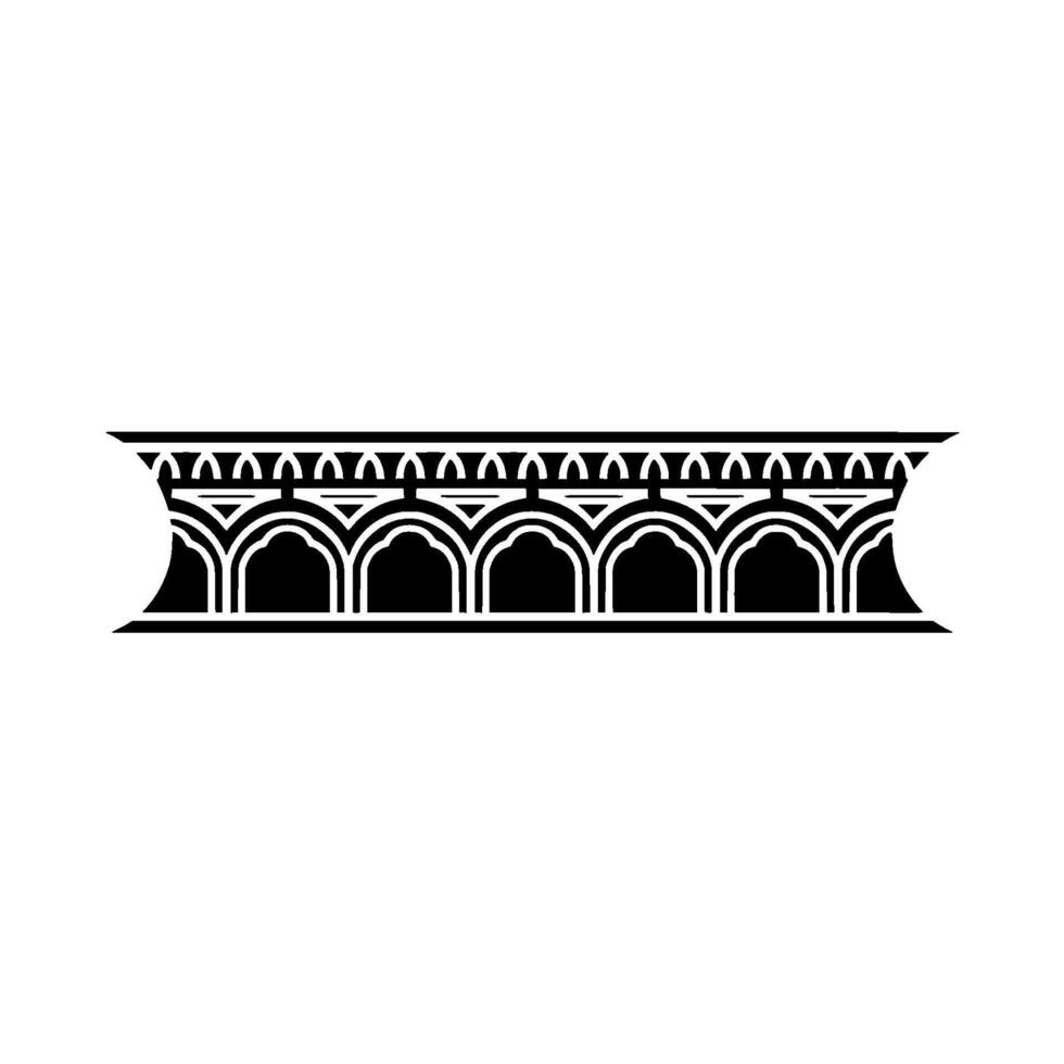 Intricate Archway Border, Minimalist vector
