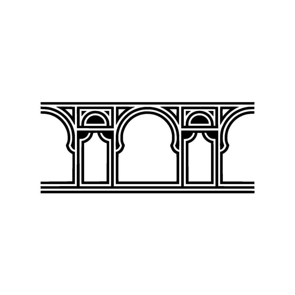 Art Deco Archway, Geometric Ornamentation, Minimalist - Pattern - Art deco vector