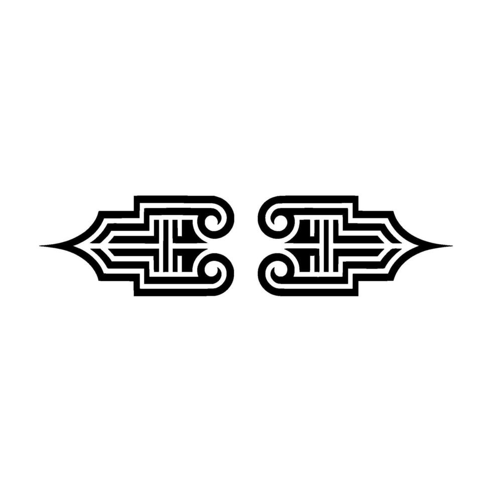 Geometric Deco Arrows, Stylized Symmetry, Minimalist vector