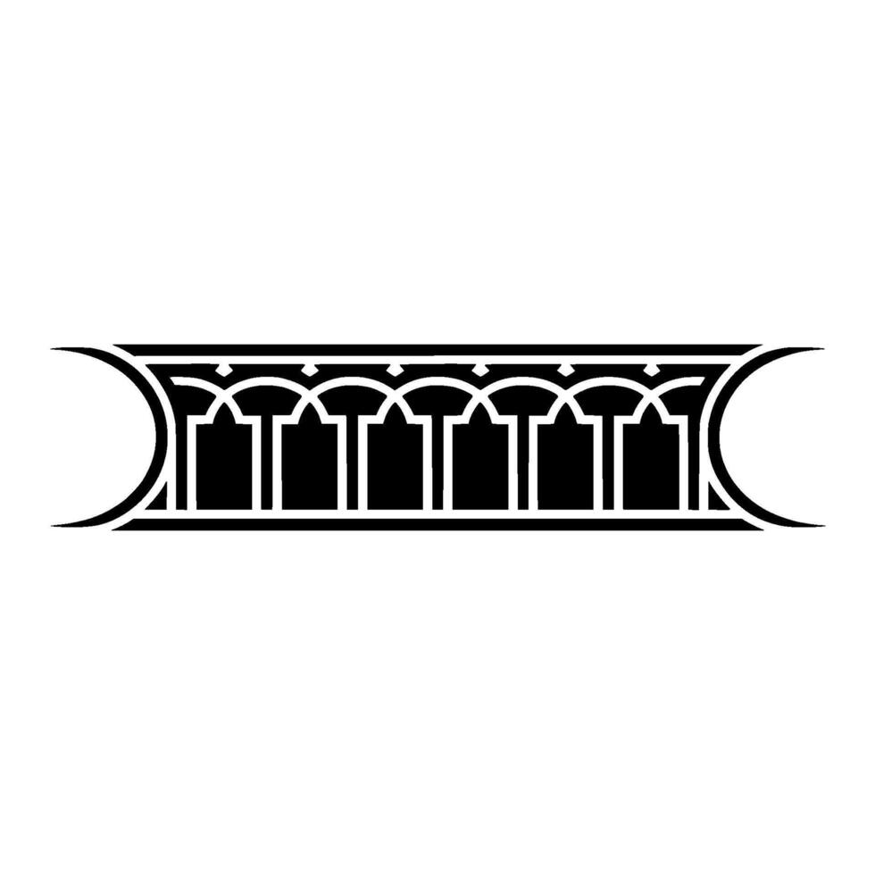 Art Deco Archway Ornament, Geometric, Stylized - Art deco vector