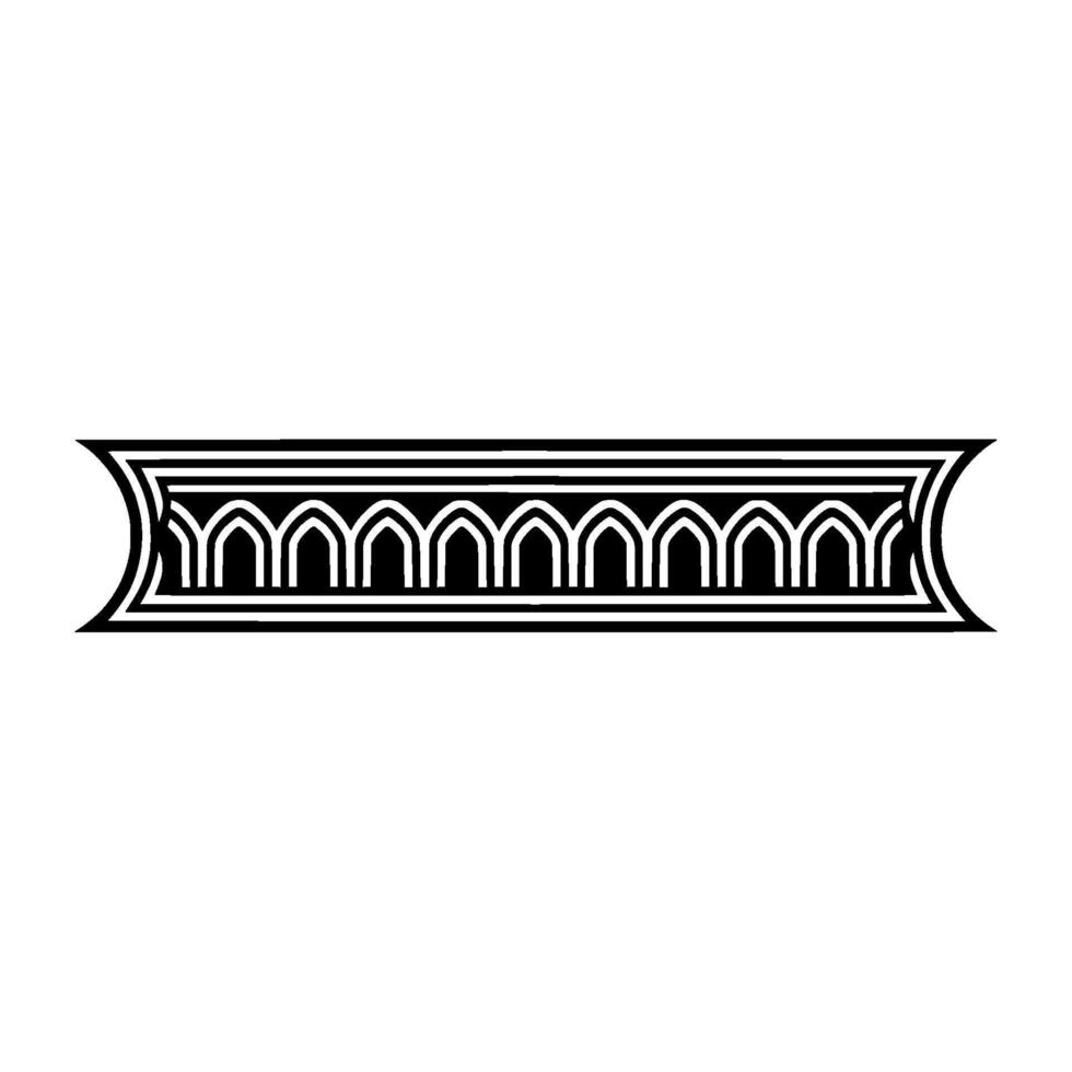 Art Deco Archway Border, Geometric Ornamentation - Ornament - Art deco vector