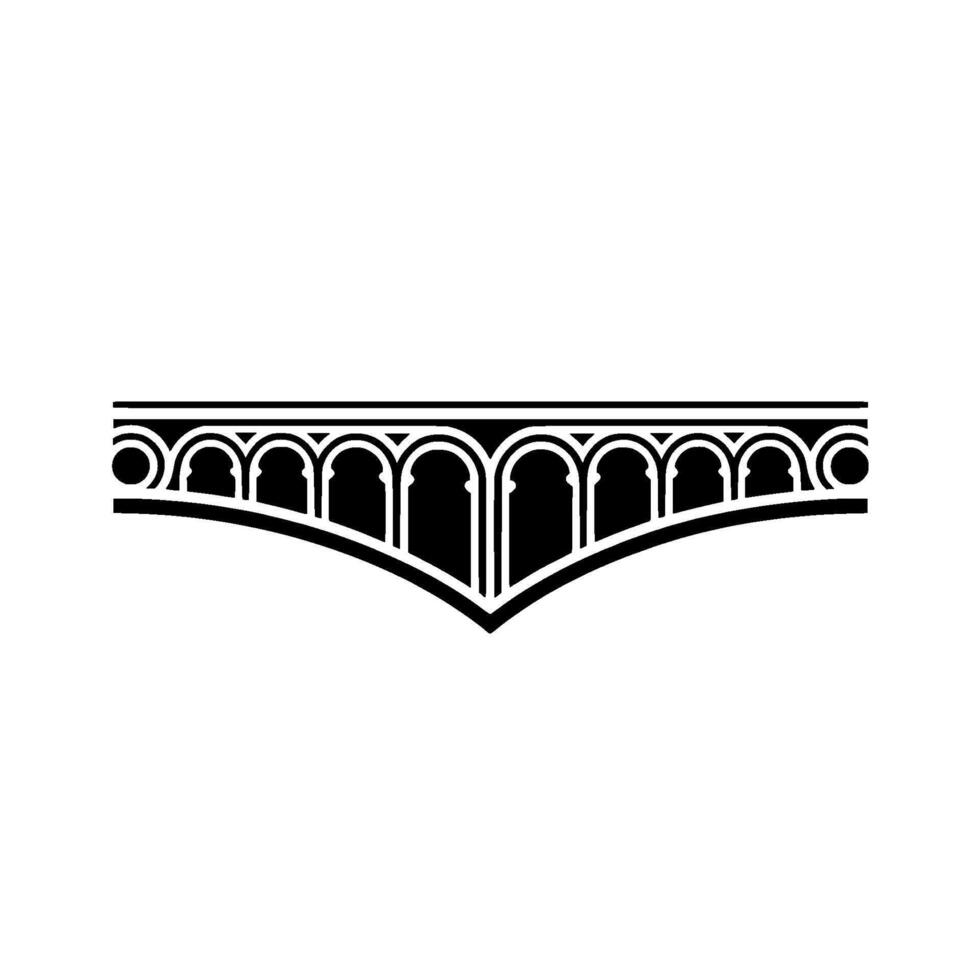 Gothic Arch Ornament, Vintage Element - Decorative vector