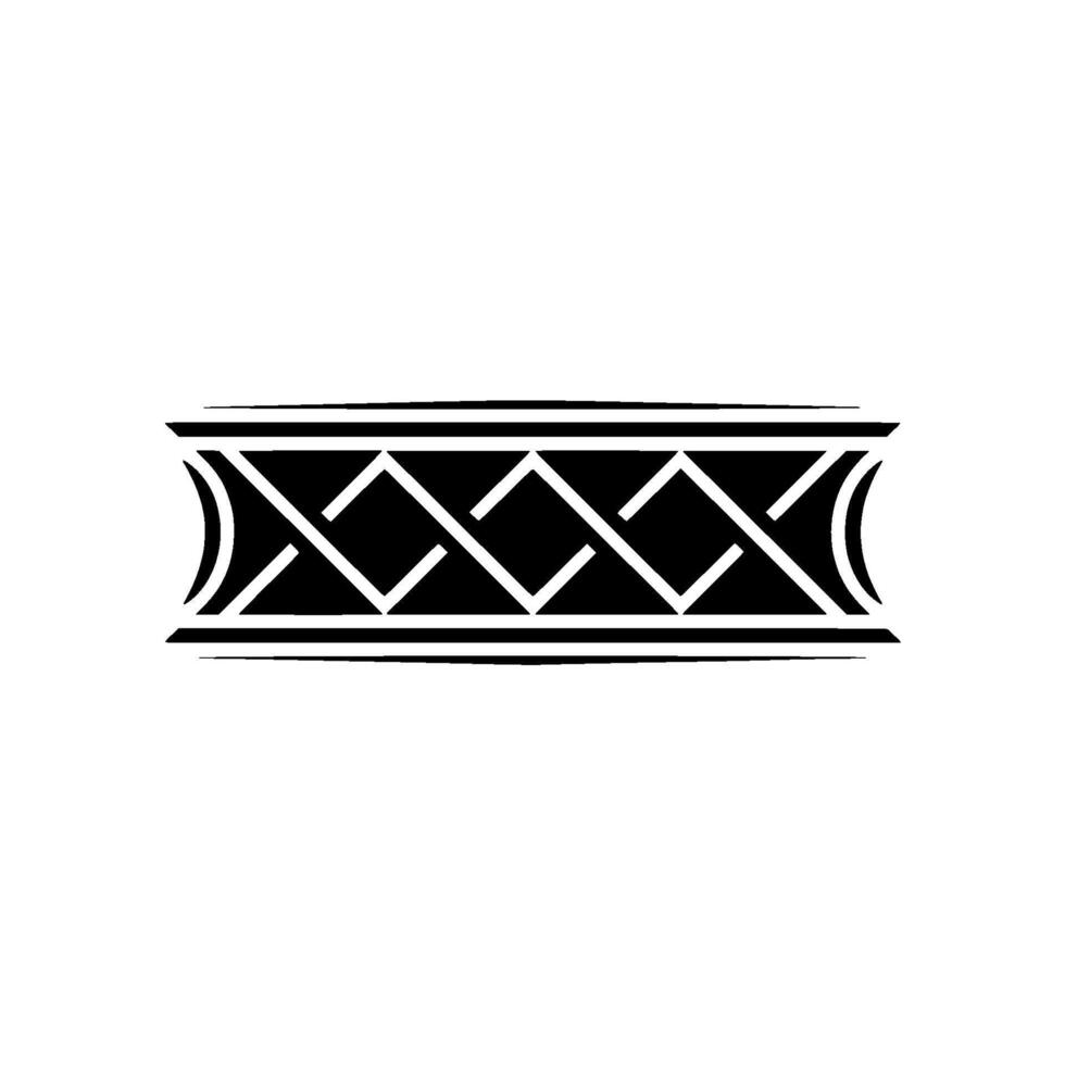 Geometric Tribal Border, Minimalist, Abstract - Pattern vector
