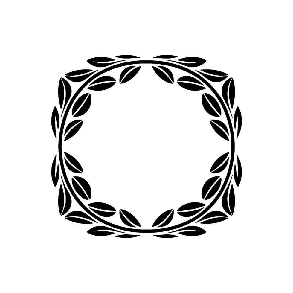 Elegant Botanical Frame, Minimalist, Wreath vector