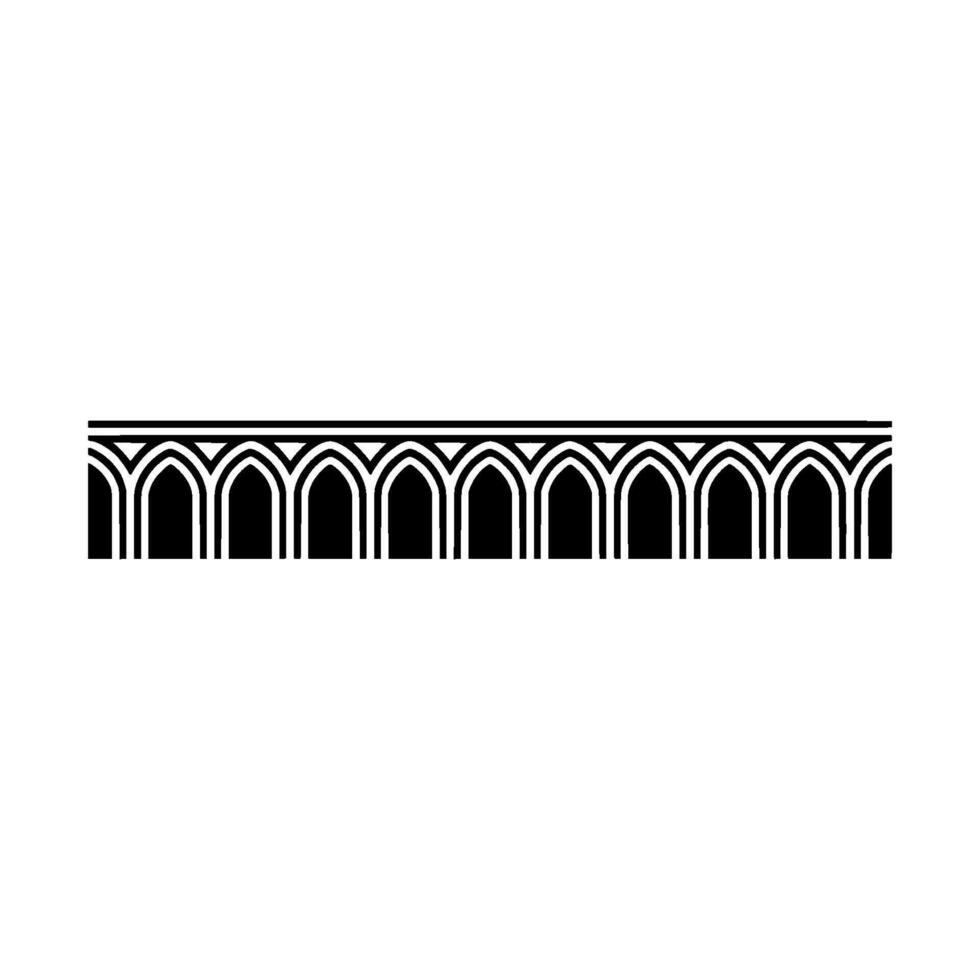 Gothic Arch Border, Elegant, Vintage Motif - Ornament vector
