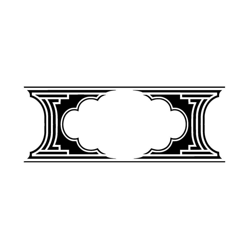 Geometric Ornament, Vintage, Elegant Border vector