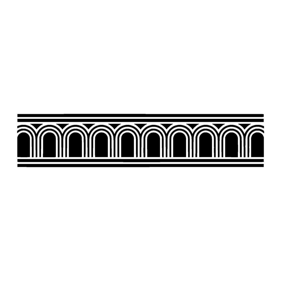Art Deco Arch Motif, Elegant Border, Pattern - Art deco vector