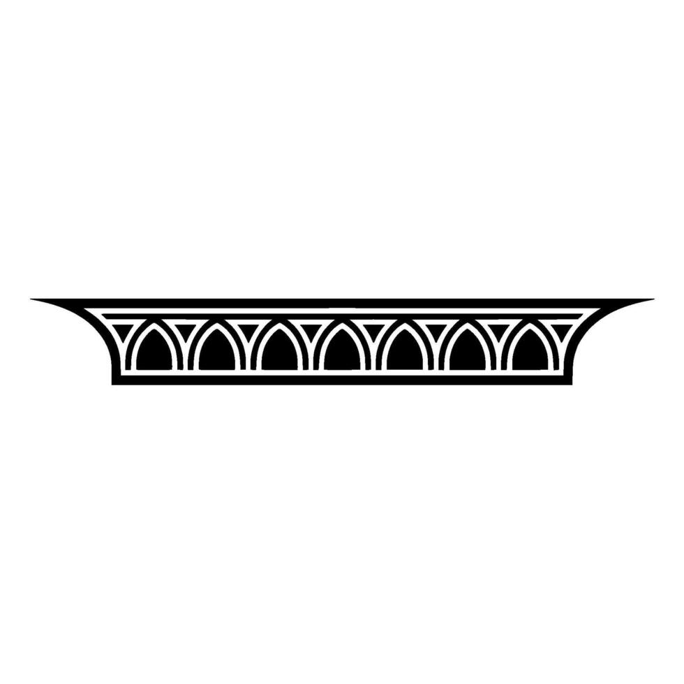 Art Deco Arch Motif, Elegant Border - Geometric - Art deco vector