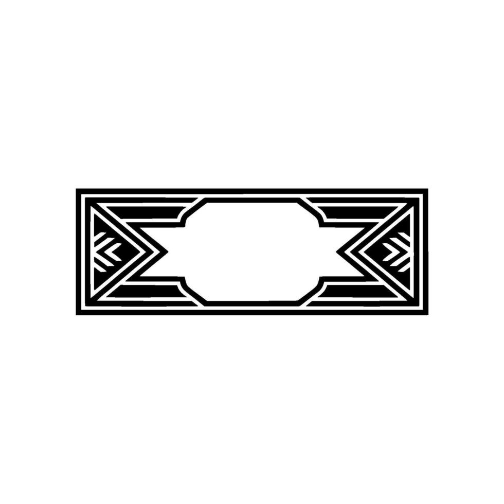 Art Deco Frame, Geometric Ornament, Elegant - Art deco vector