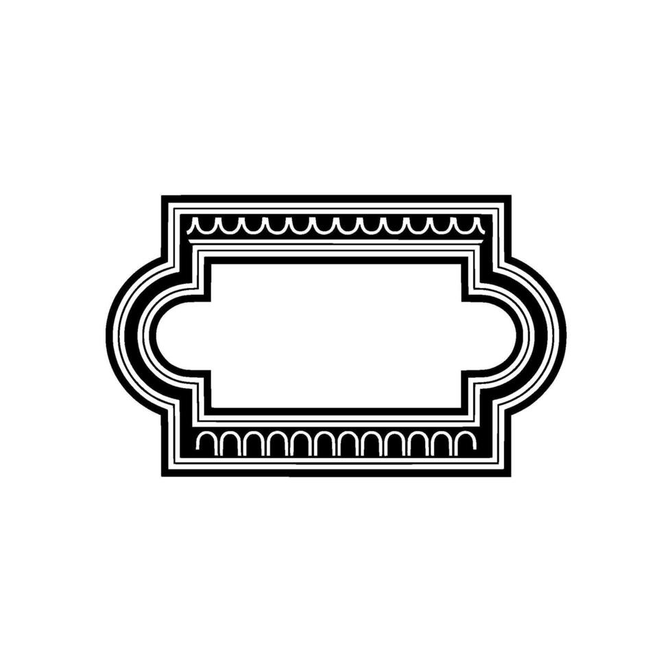 Art Deco Frame, Elegant Border, Minimalist, Ornamentation - Art deco vector
