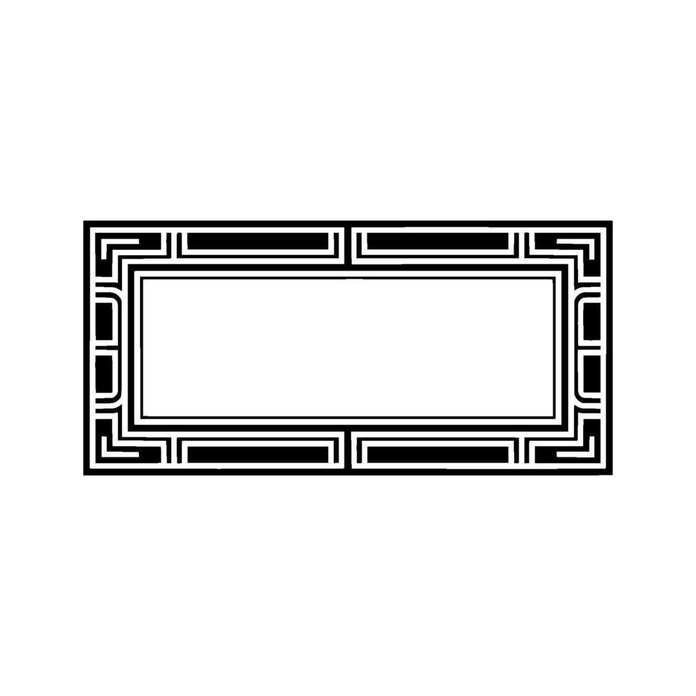 Geometric Frame, Minimalist, Elegant Border - Pattern vector