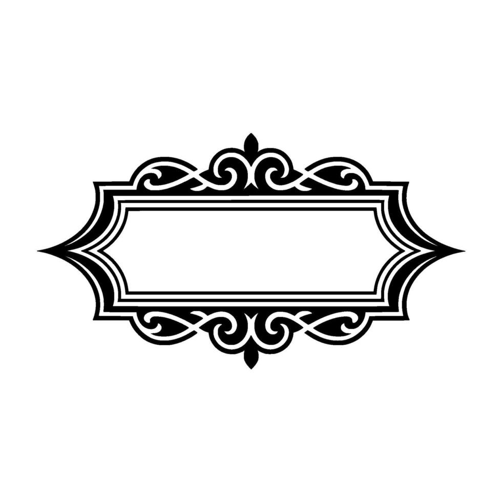 Elegant Ornamental Frame, Vintage Element - Floral vector