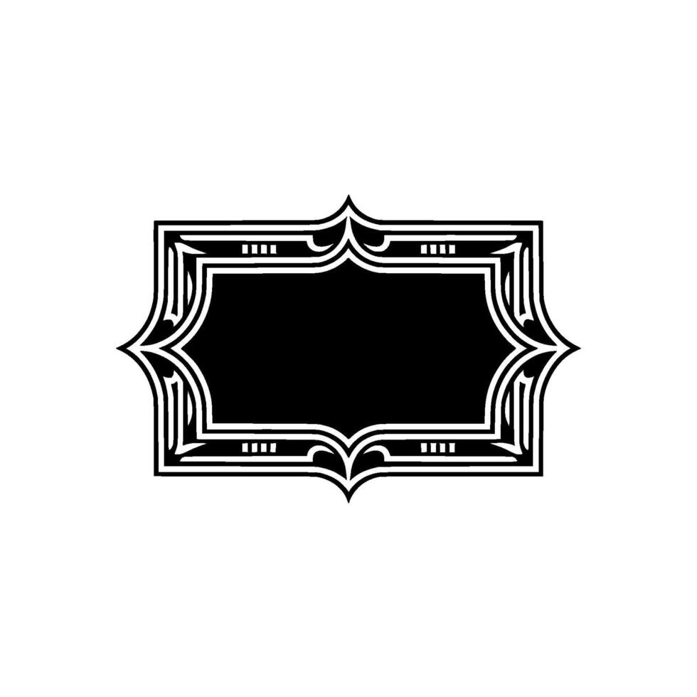 Art Deco Frame, Elegant Border, Vintage, Minimalist, Retro - Art deco vector