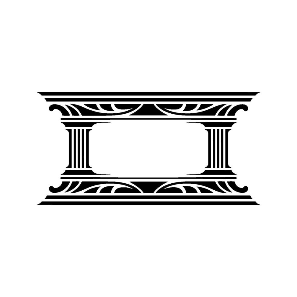 Elegant Classical Frame, Minimalist - Ornamentation vector