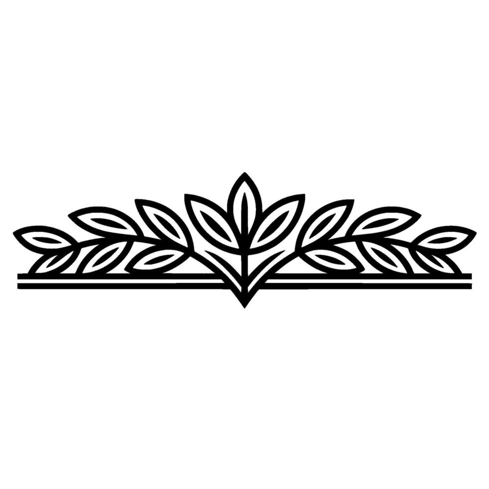 Elegant Laurel Wreath Border, Vintage, Floral vector