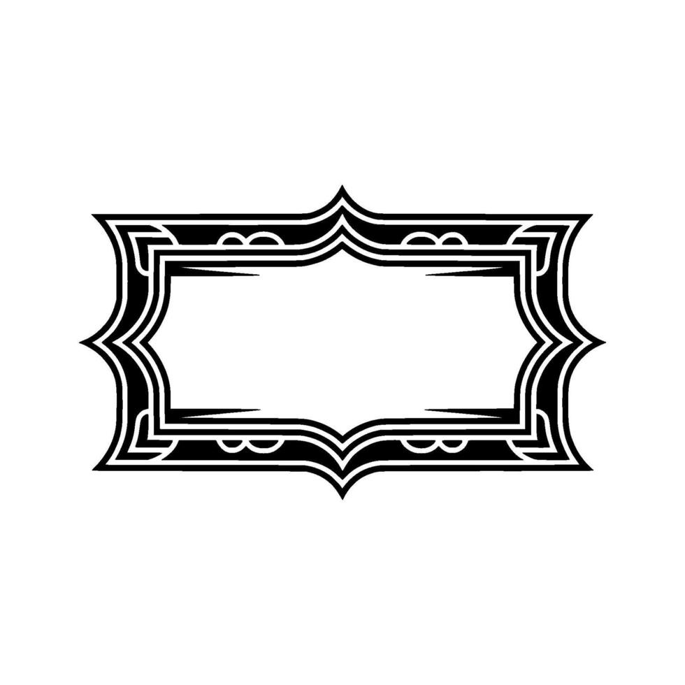 Art Deco Frame, Elegant Border, Vintage, Minimalist Style - Ornament - Art deco vector