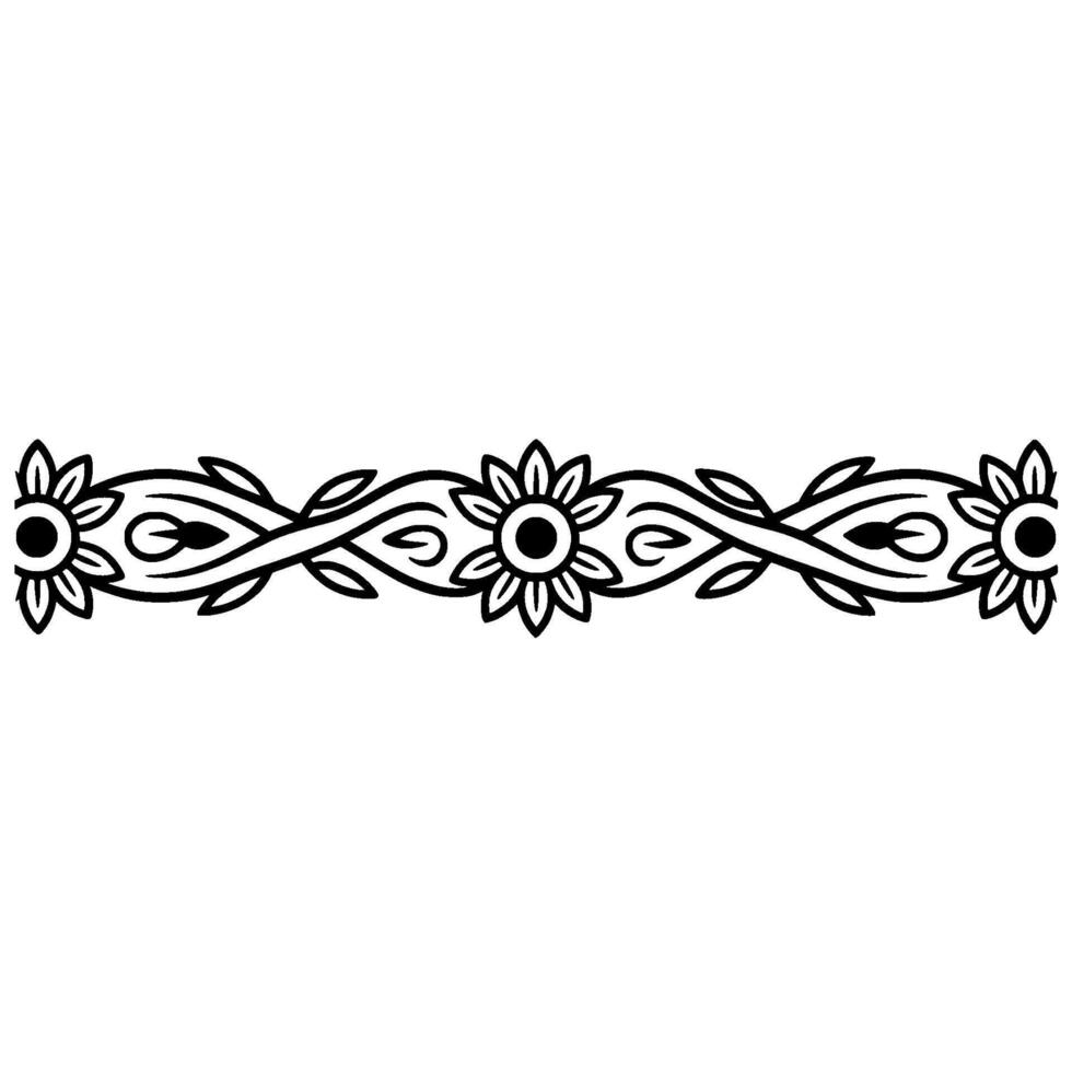 Intricate Floral Border, Vintage, Elegant Ornamentation, Ornamental vector