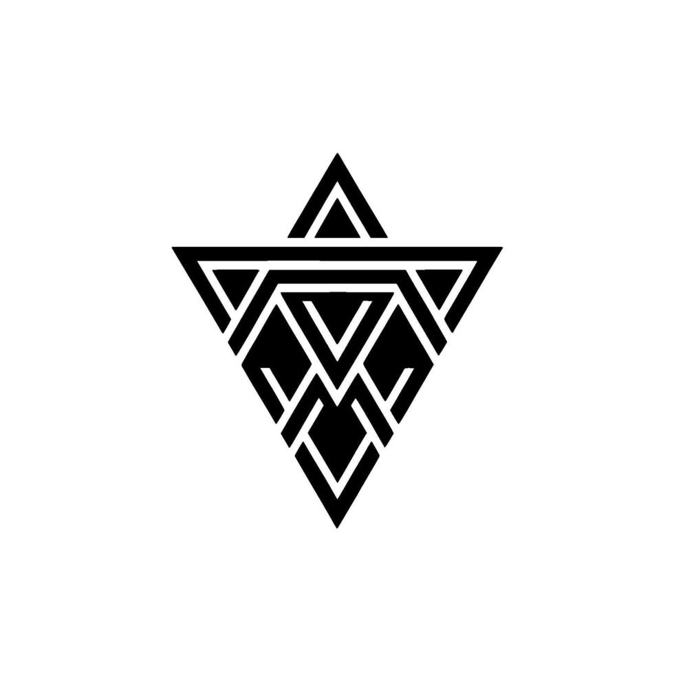 Geometric Diamond Emblem, Modern Abstract - Minimalist vector
