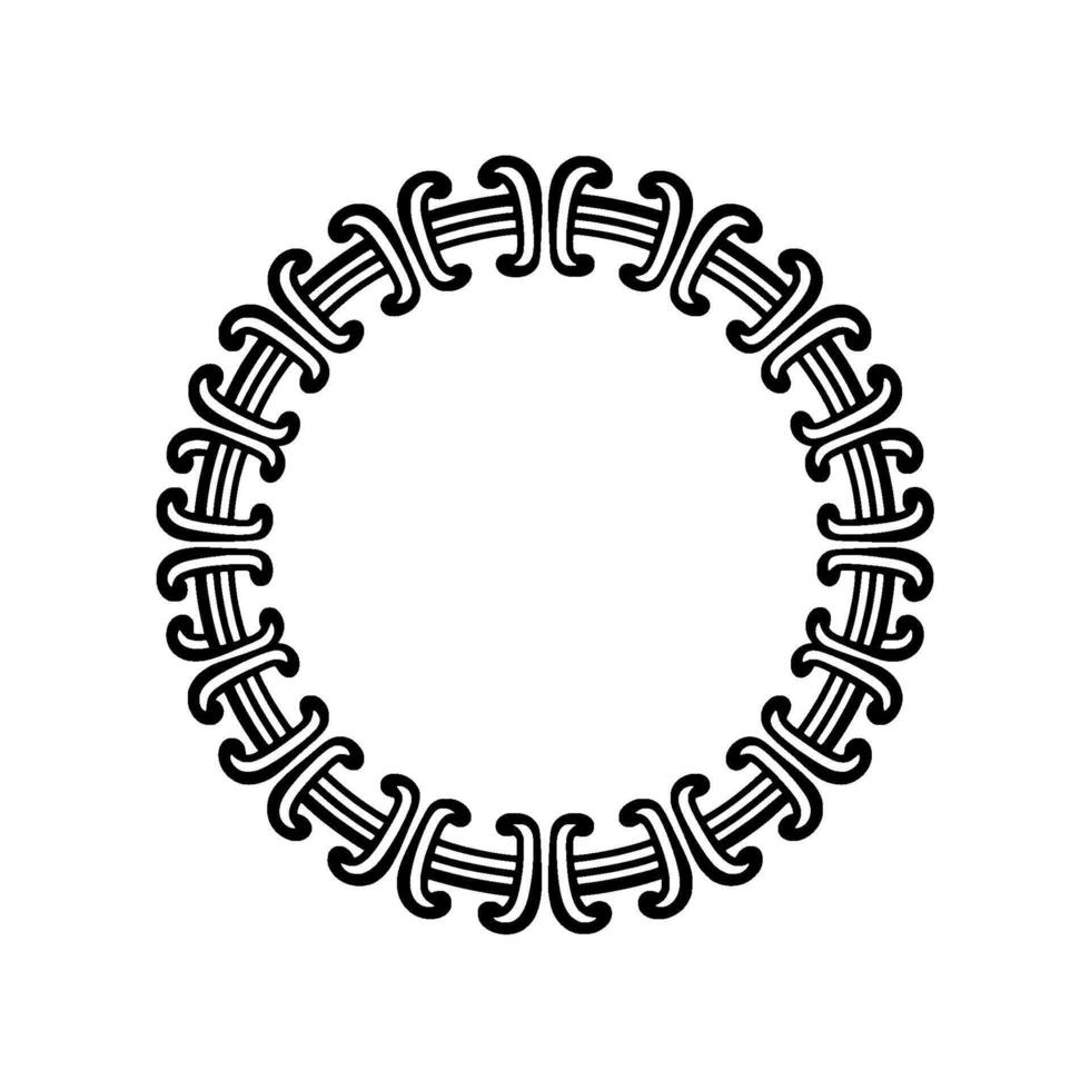 Intricate Celtic Circle, Minimalist, Pattern vector