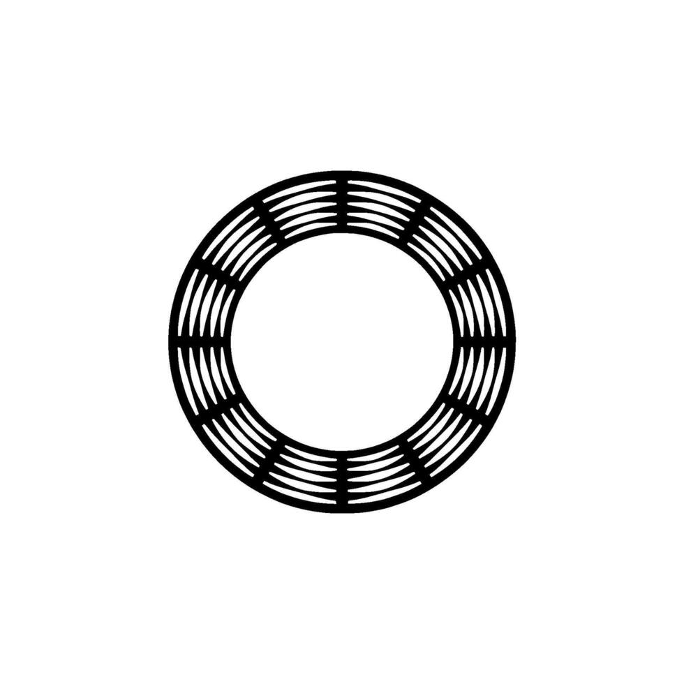 Minimalist Circular Lattice, Modern Element vector
