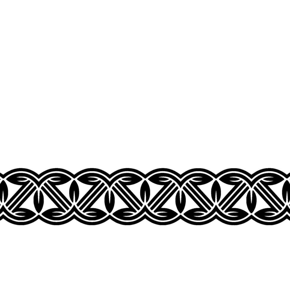 Intricate Celtic Border, Elegant Pattern, Vintage, Ornamental vector