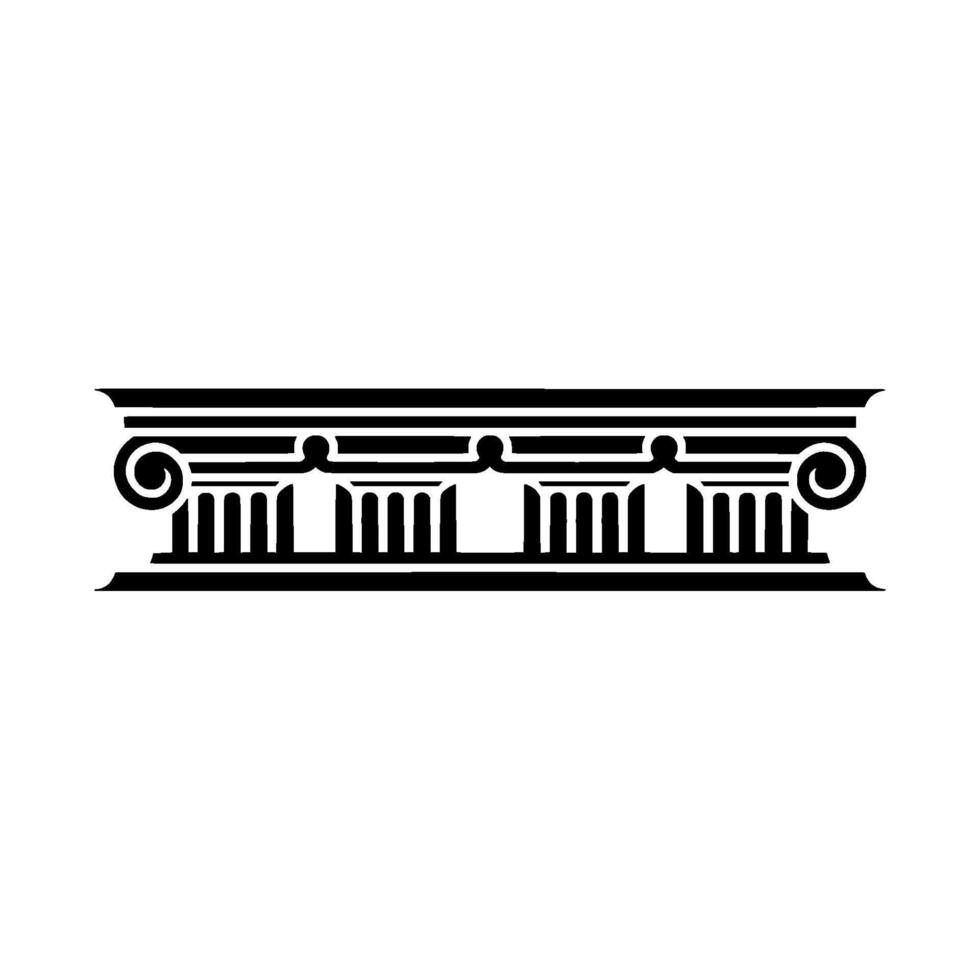 Geometric Column Border, Minimalist, Architecture vector