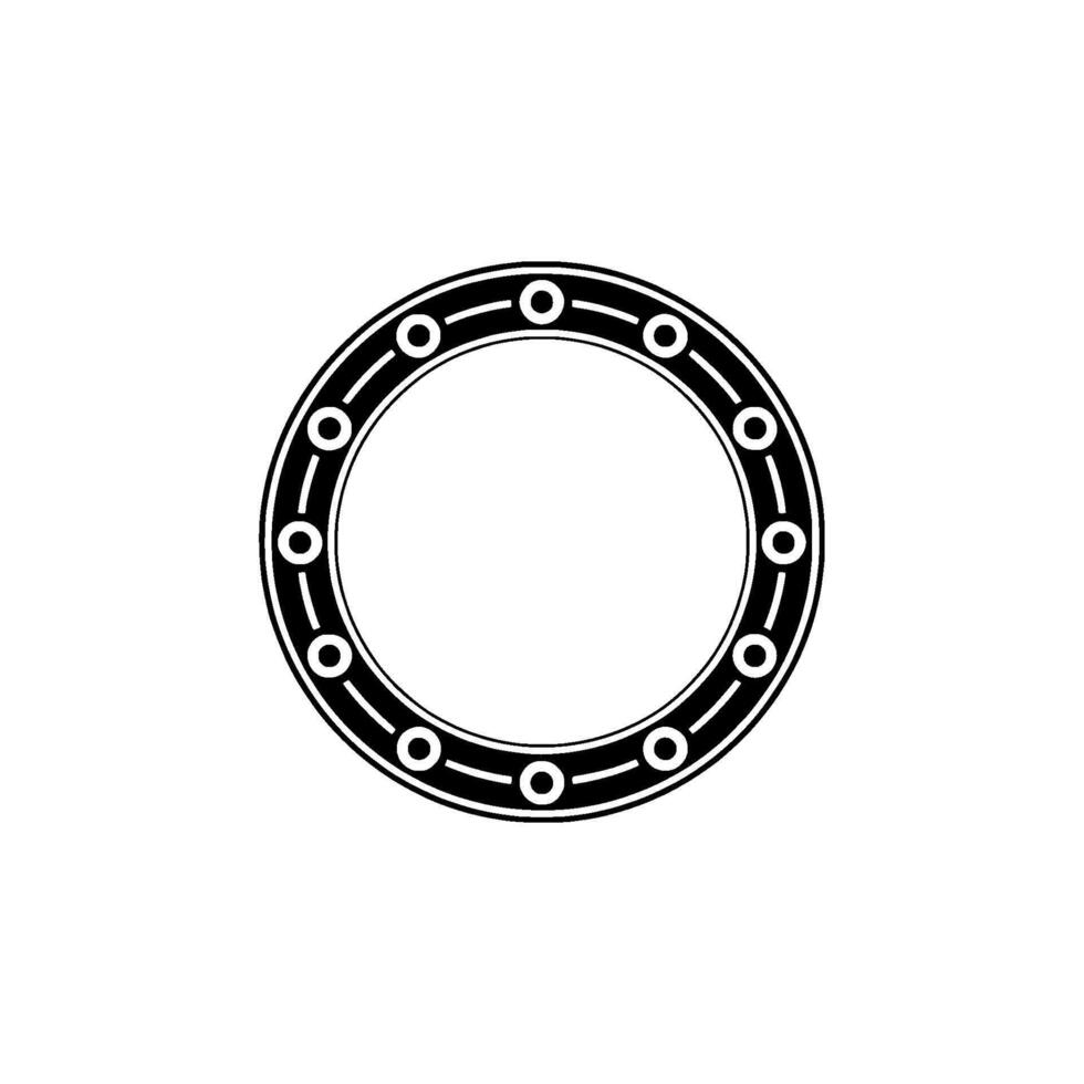 Minimalist Circular Emblem, Industrial, Geometric Pattern vector
