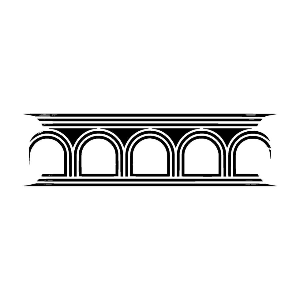 Art Deco Archway, Minimalist, Elegant Ornamentation - Arch vector