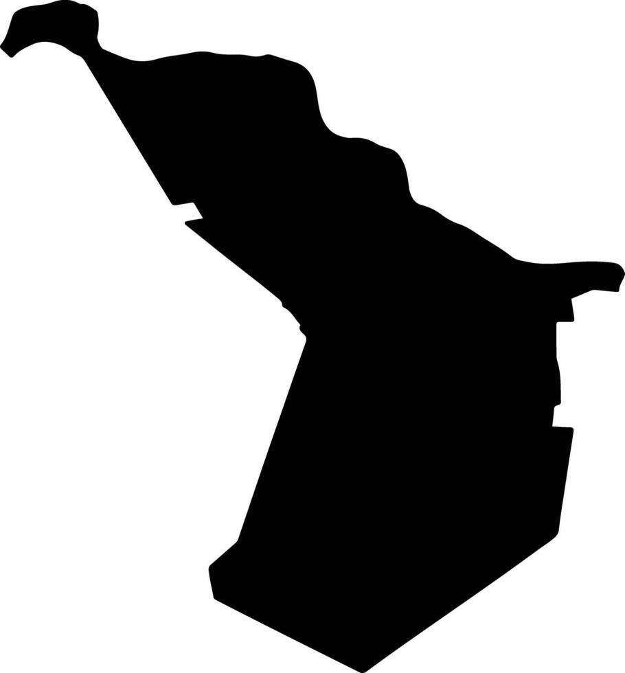 SANPETRU MARE Romania silhouette map vector
