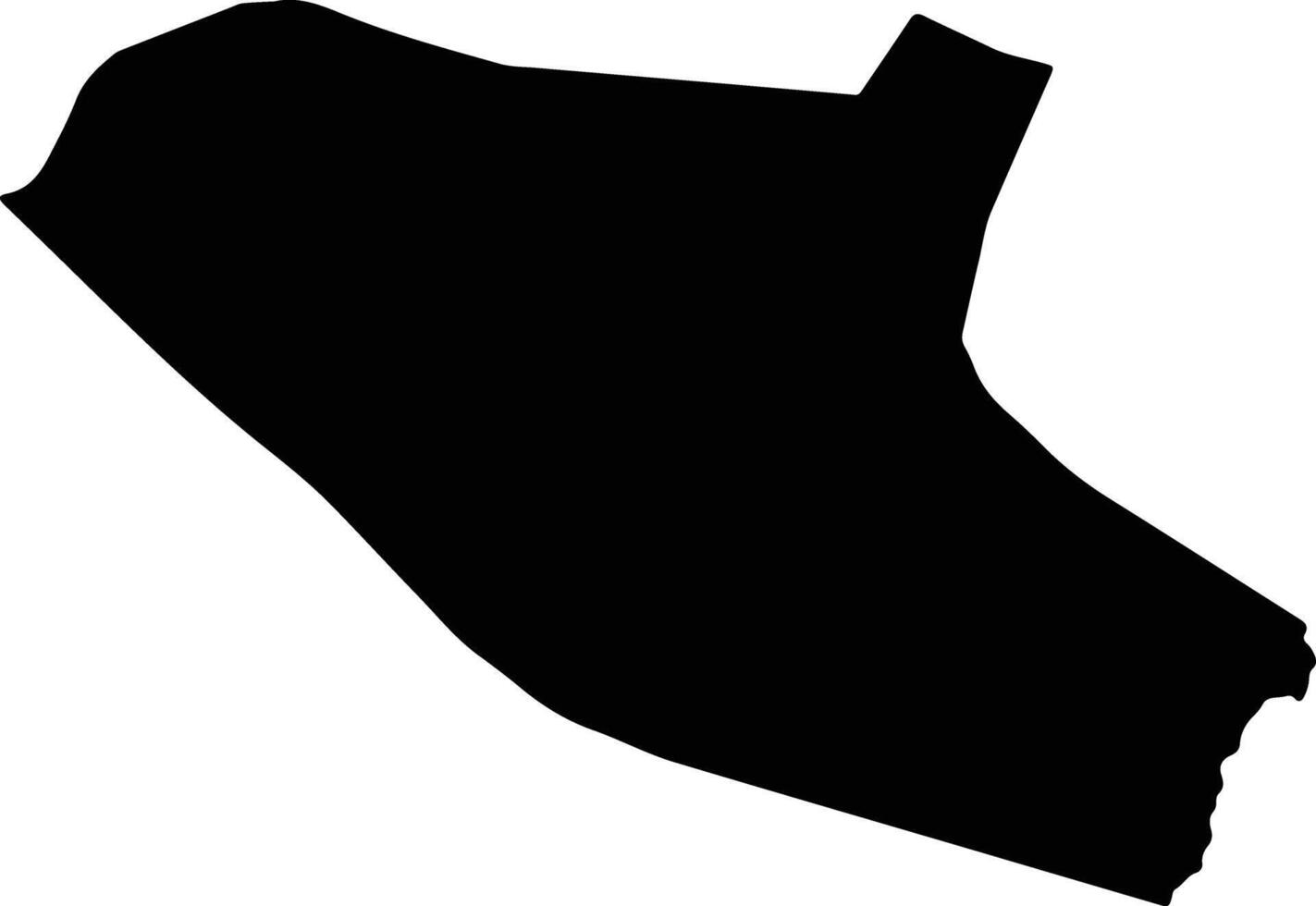 Sant Katrin Egypt silhouette map vector